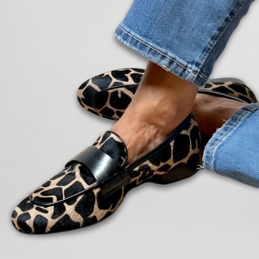 Reine Leopard-Print Loafers
