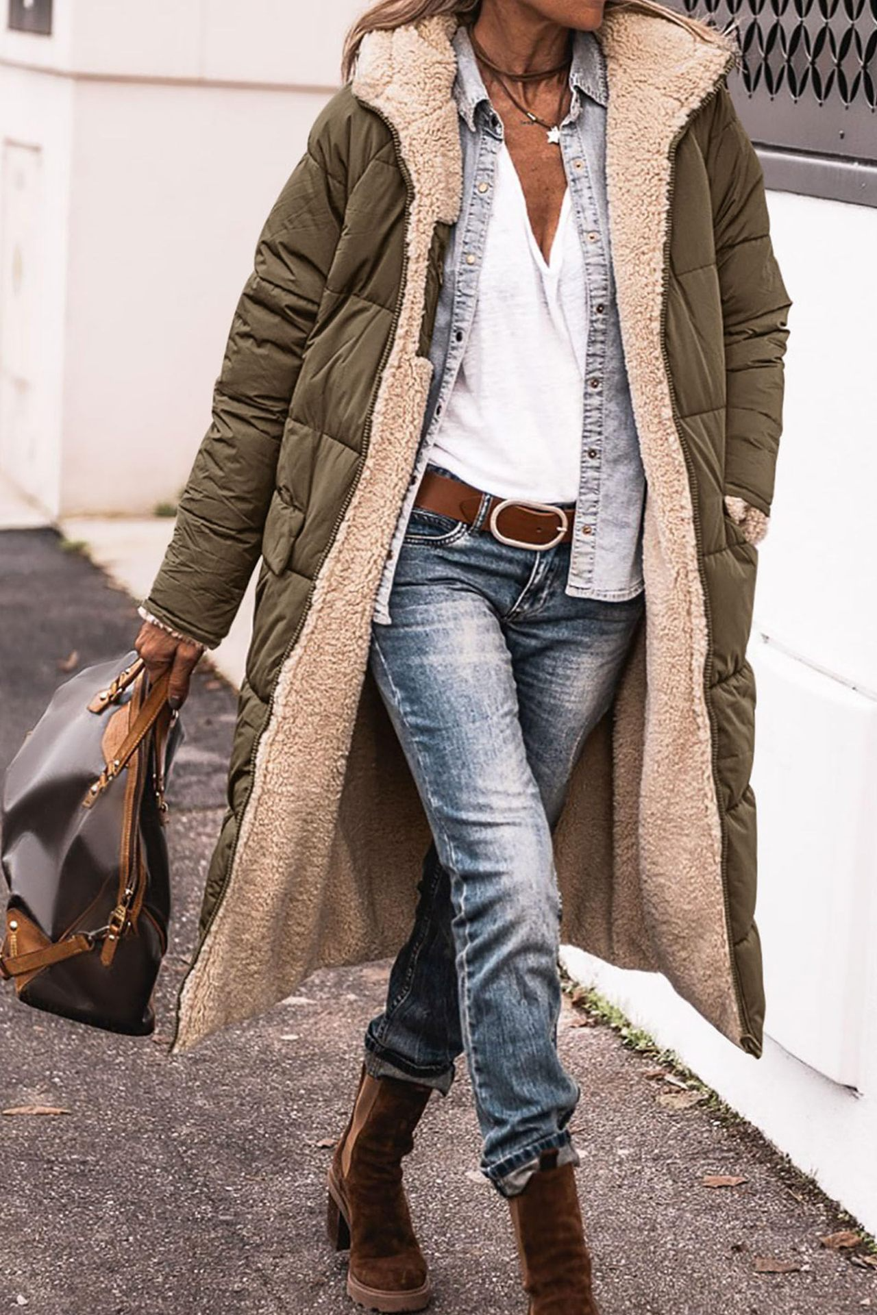Johna | Luxe Reversible Sherpa Coat