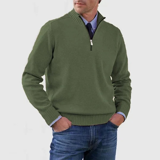 Howard™ | Refined sweater with half zip