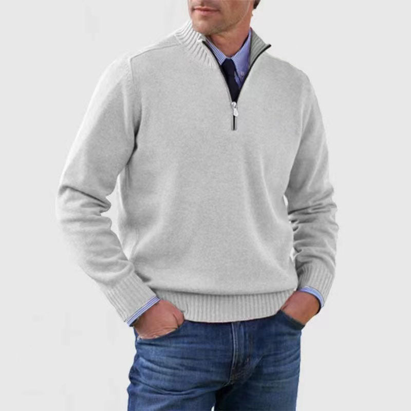 Howard™ | Refined sweater with half zip