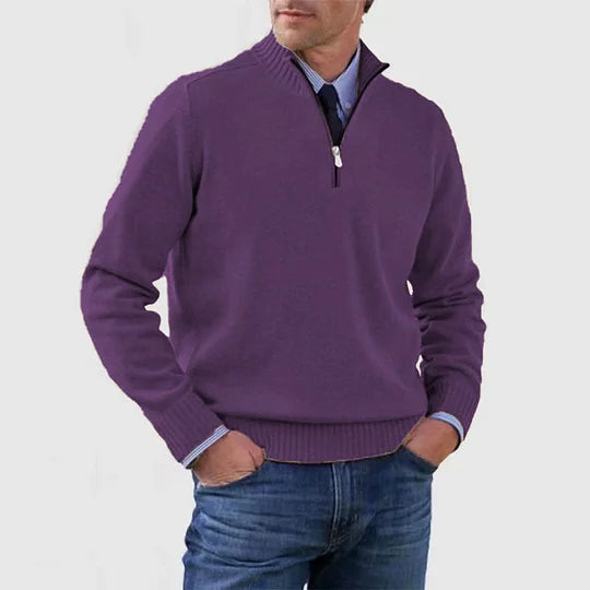 Howard™ | Refined sweater with half zip