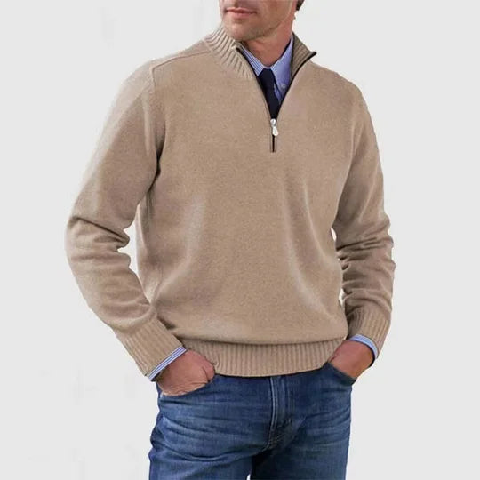 Howard™ | Refined sweater with half zip