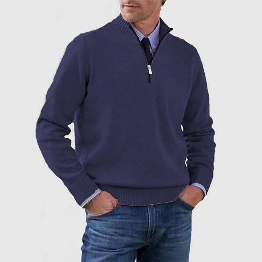 Howard™ | Refined sweater with half zip