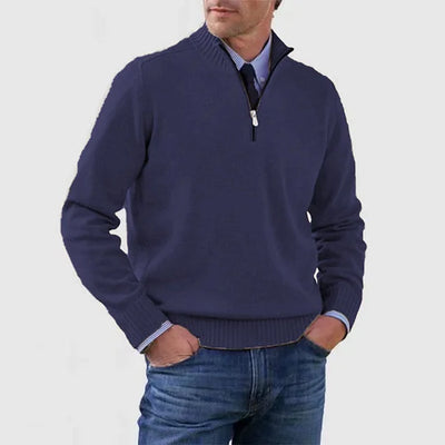 Howard™ | Refined sweater with half zip
