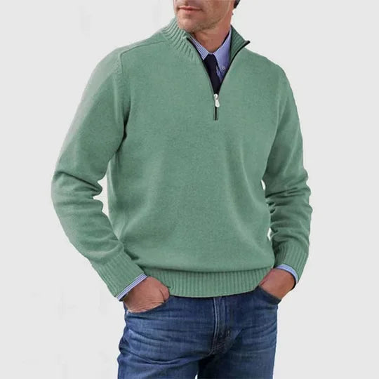 Howard™ | Refined sweater with half zip