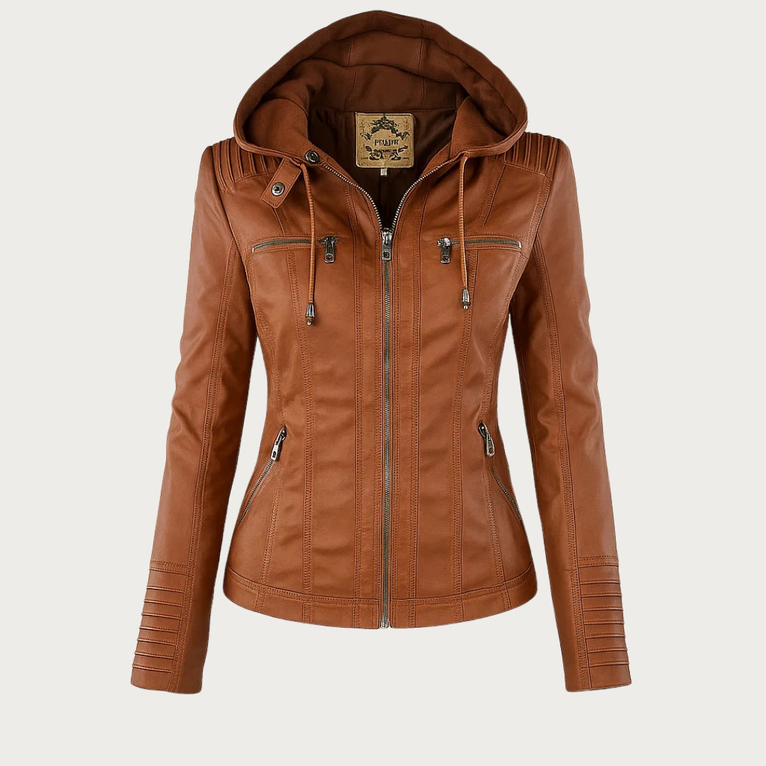 Monika | Robust and elegant leather jacket