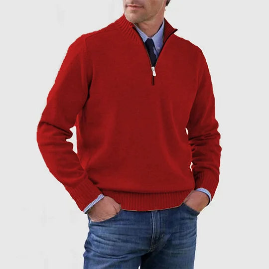 Howard™ | Refined sweater with half zip