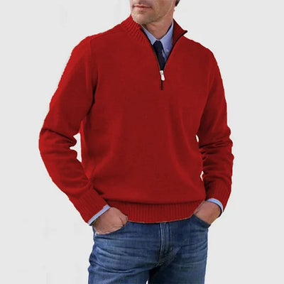 Howard™ | Refined sweater with half zip