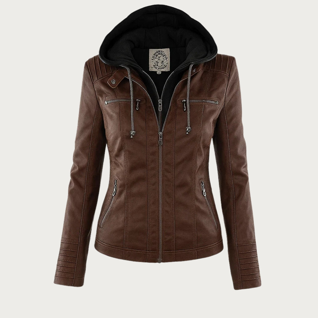 Monika | Robust and elegant leather jacket