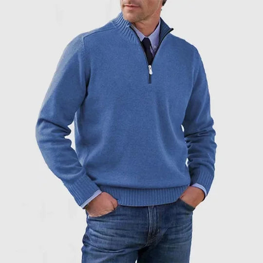 Howard™ | Refined sweater with half zip