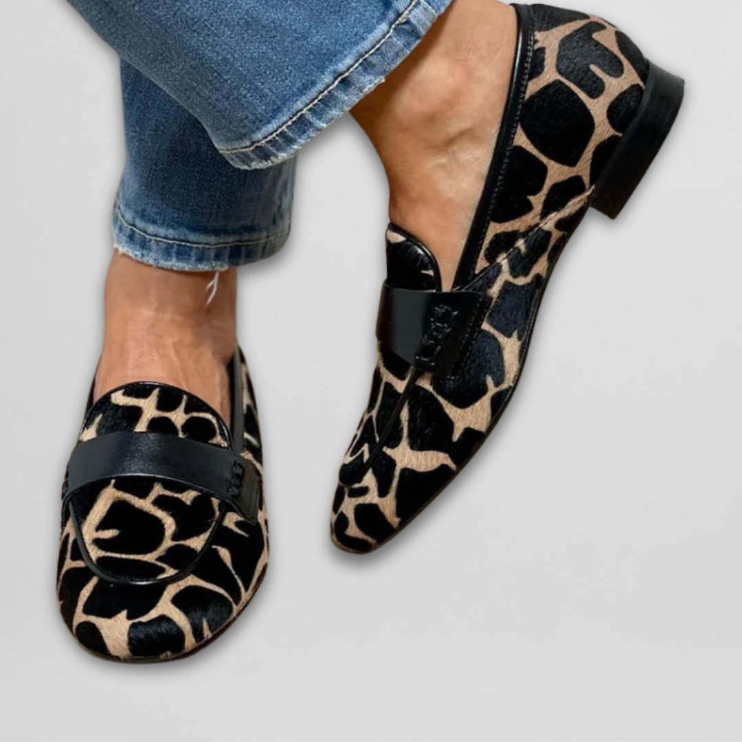 Reine Leopard-Print Loafers