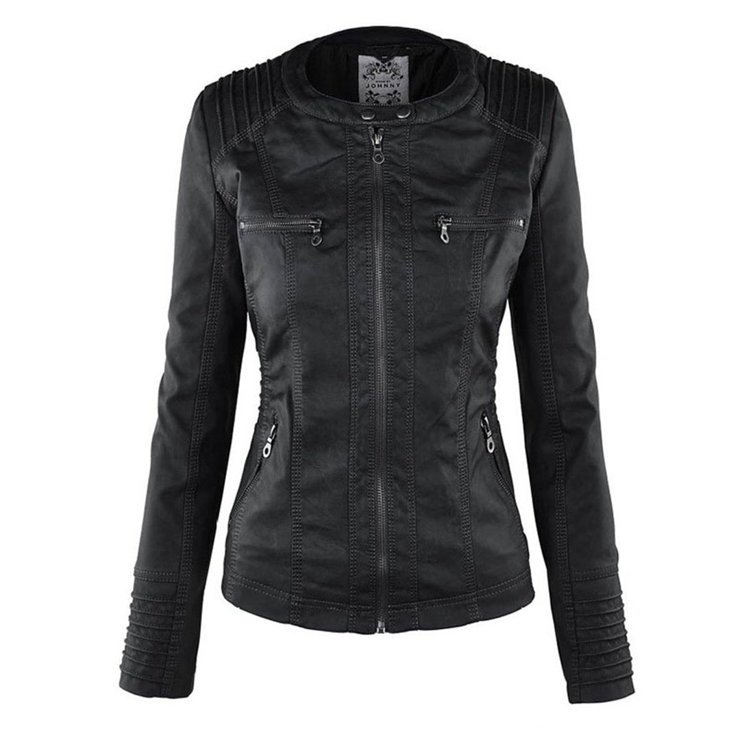 Monika | Robust and elegant leather jacket