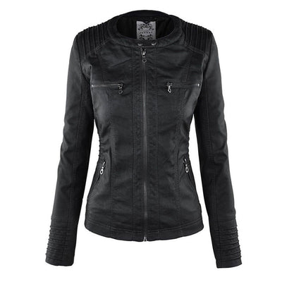 Monika | Robust and elegant leather jacket
