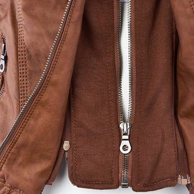 Monika | Robust and elegant leather jacket