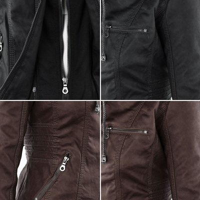 Monika | Robust and elegant leather jacket
