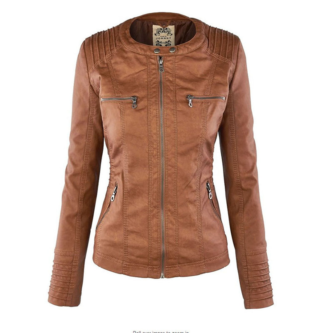 Monika | Robust and elegant leather jacket