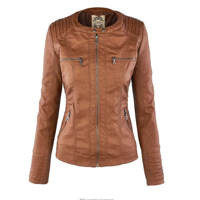 Monika | Robust and elegant leather jacket