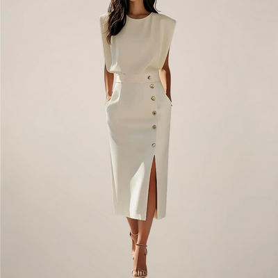 Yasmin | Midi Dress with Side Slit
