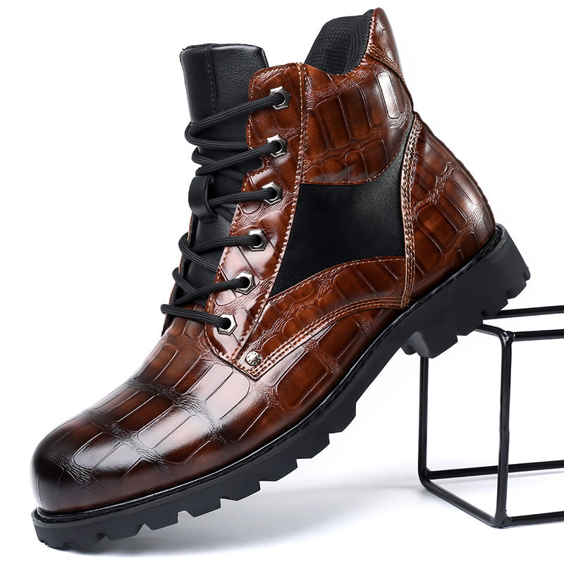 Rendell™ | Crocodile leather boots