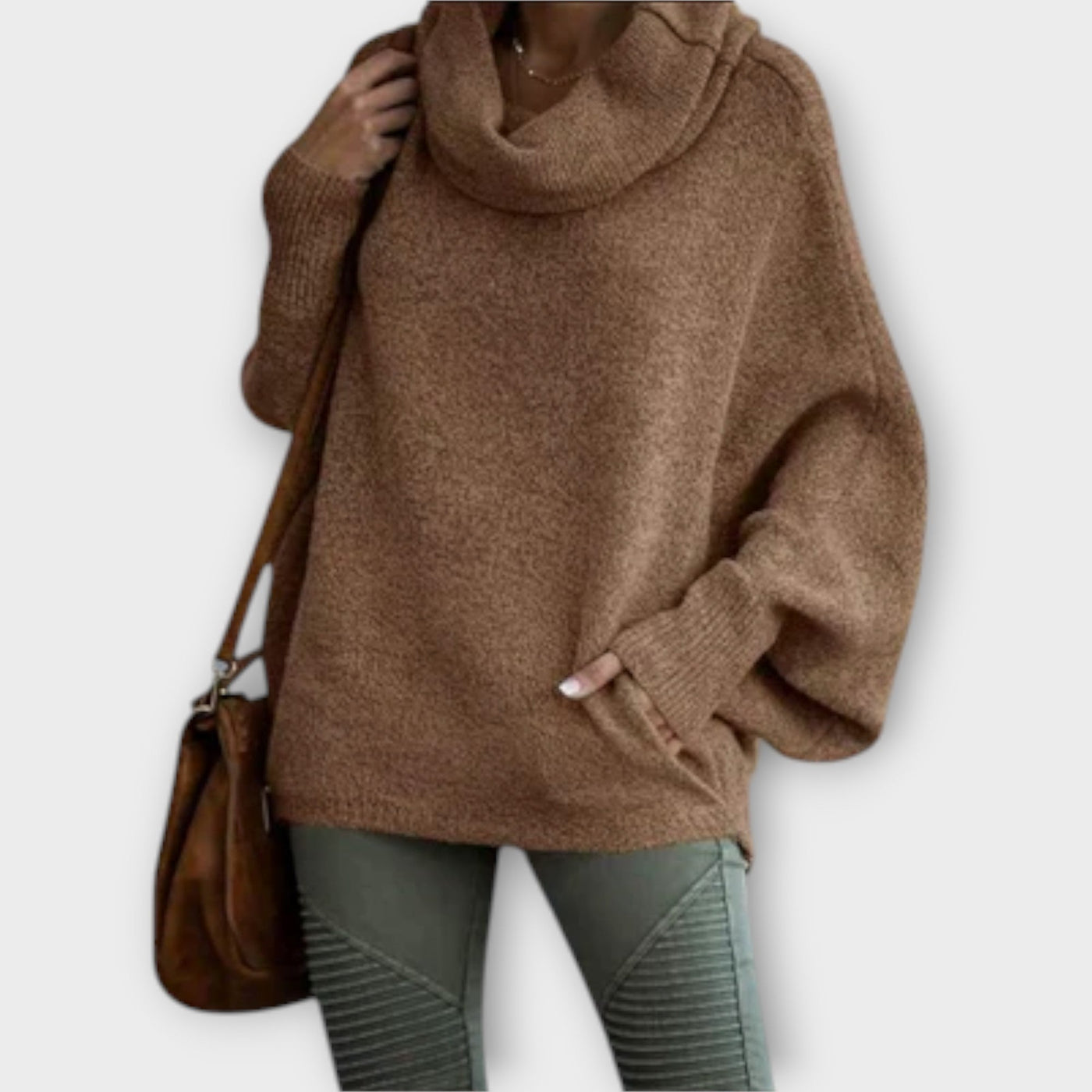 Elegant Women's Sweater in Tortoise