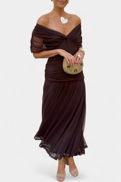 Olwen | Elegant V-Neck Dress