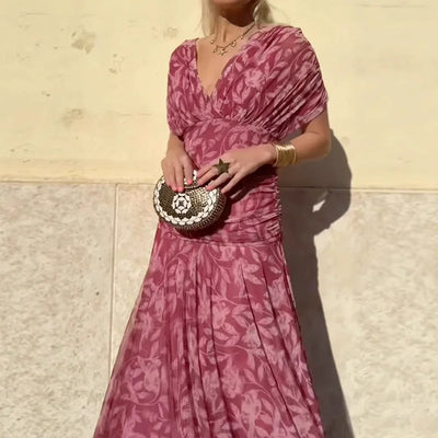 Olwen | Elegant V-Neck Dress