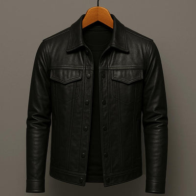 Adrien | Classic Men’s Faux Leather Jacket