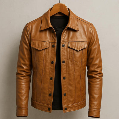 Adrien | Classic Men’s Faux Leather Jacket