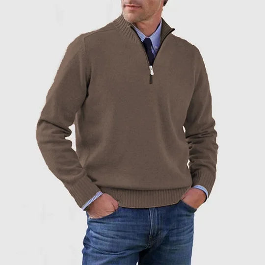 Howard™ | Refined sweater with half zip
