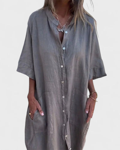 Fiona | Boho Shirt Dress