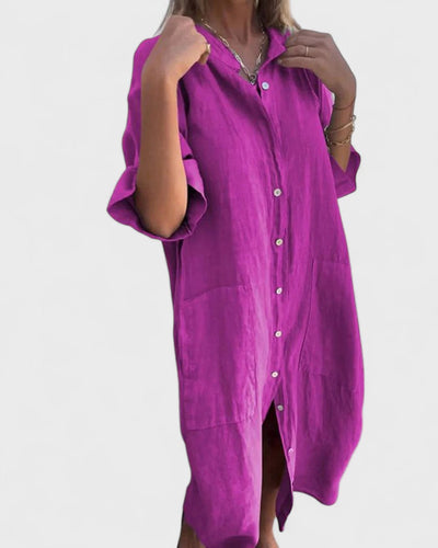 Fiona | Boho Shirt Dress
