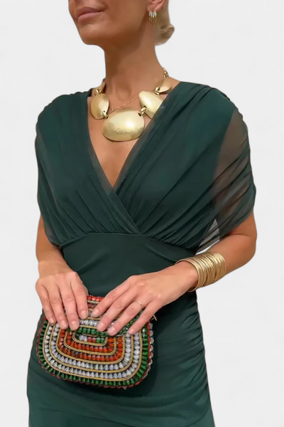 Olwen | Elegant V-Neck Dress