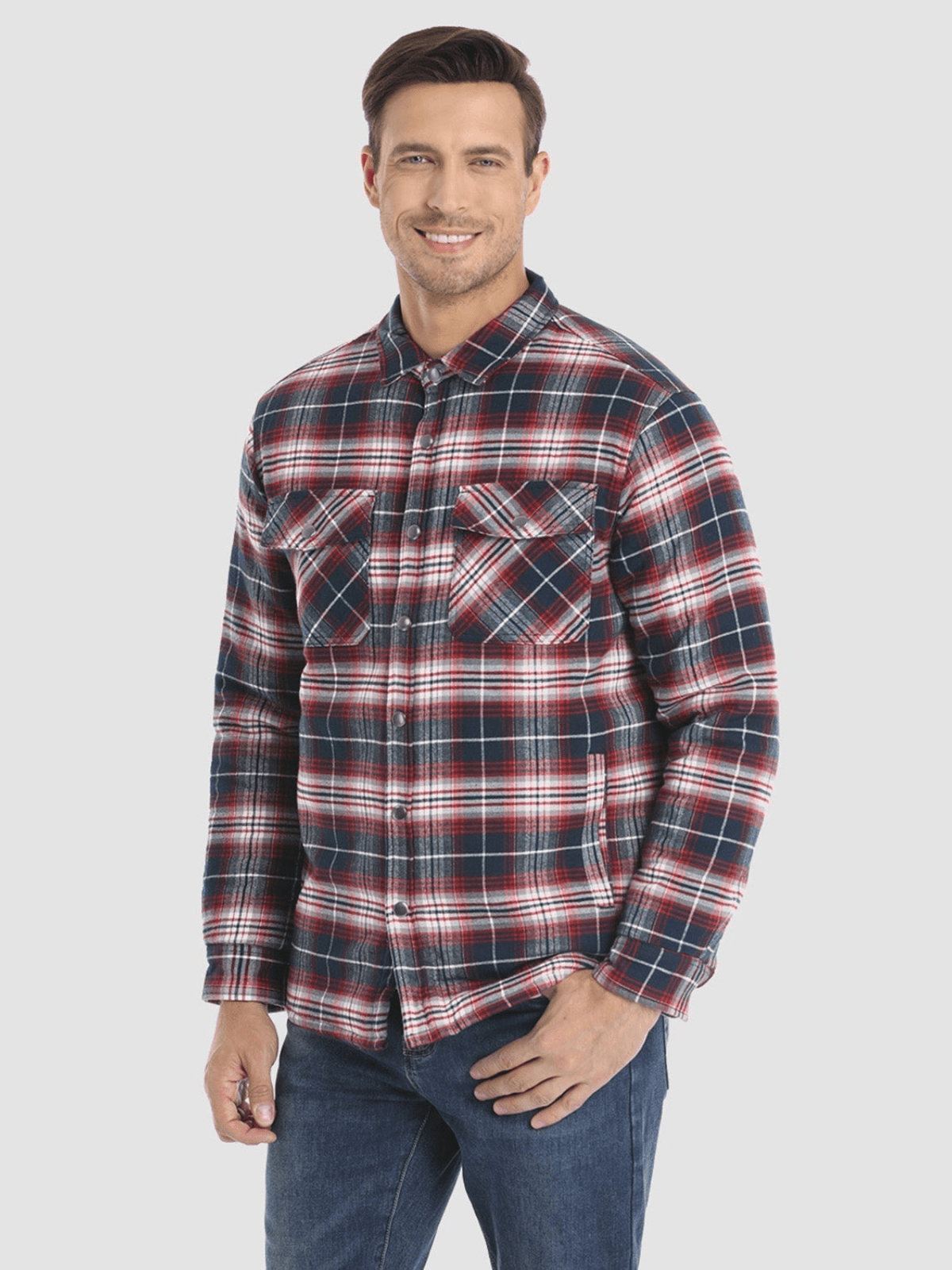 Nathan™ Checkered flannel jacket