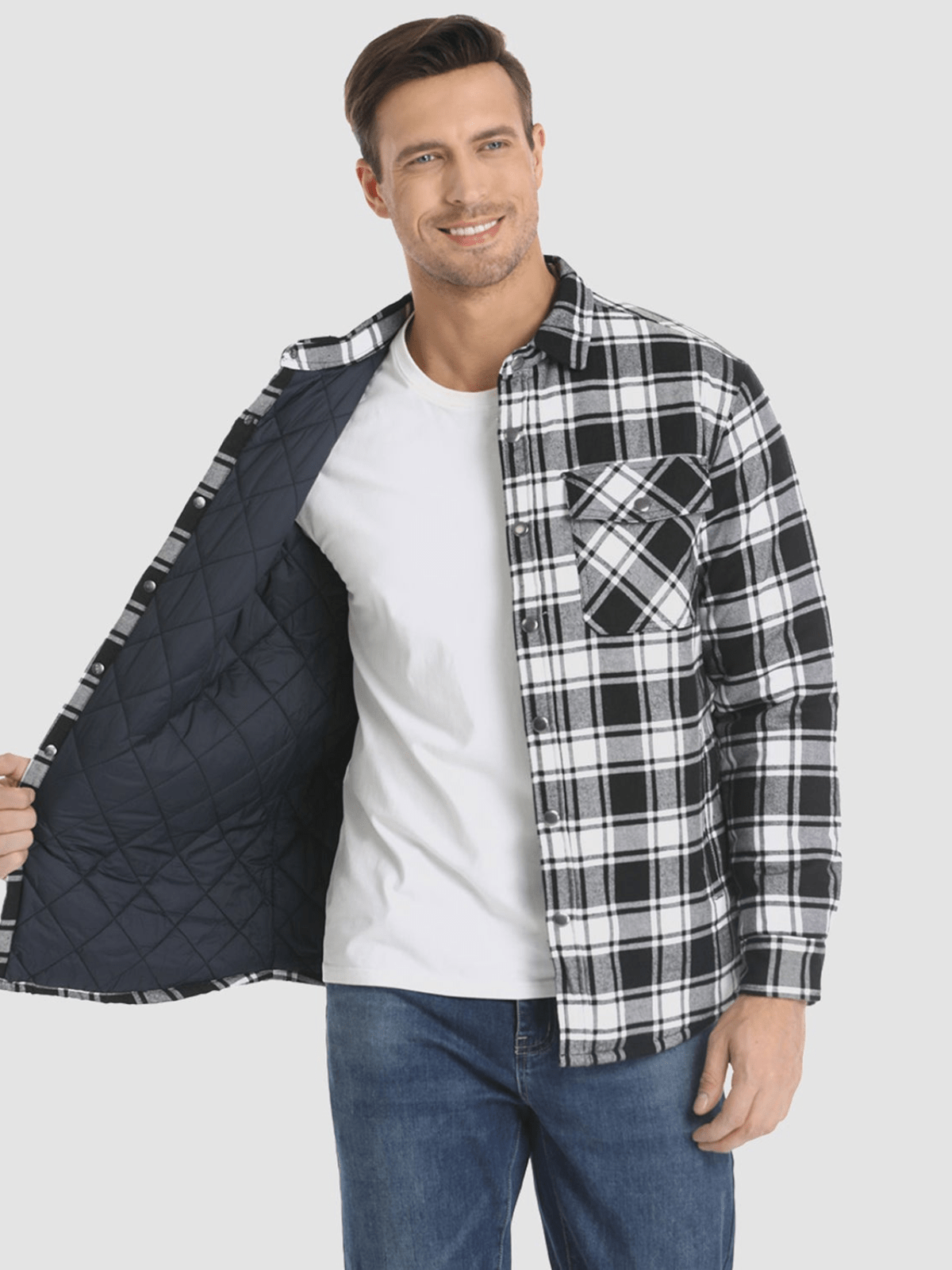 Nathan™ Checkered flannel jacket