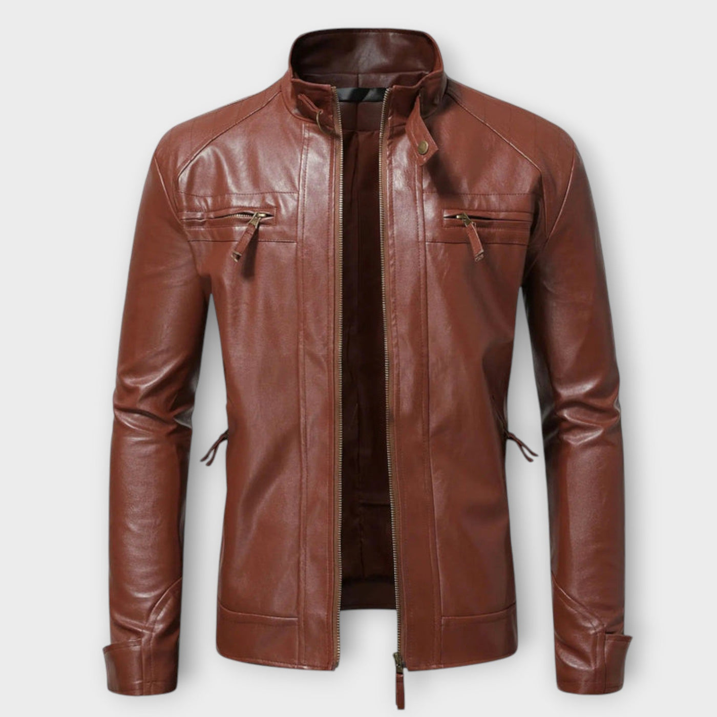 Elegant Men's Leather Jacket