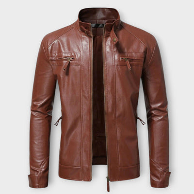 Elegant Men's Leather Jacket