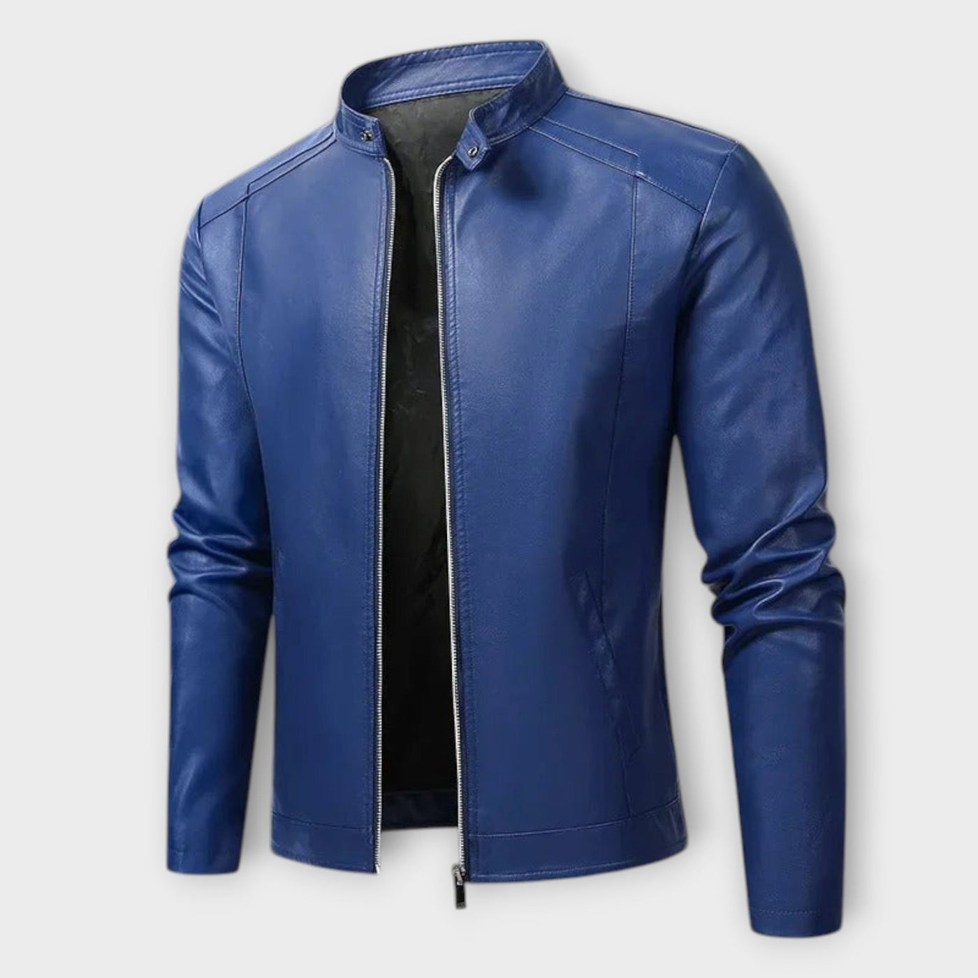 Elegant Men's Leather Biker Jacket