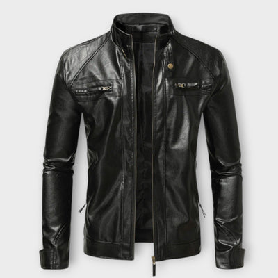 Elegant Men's Leather Jacket